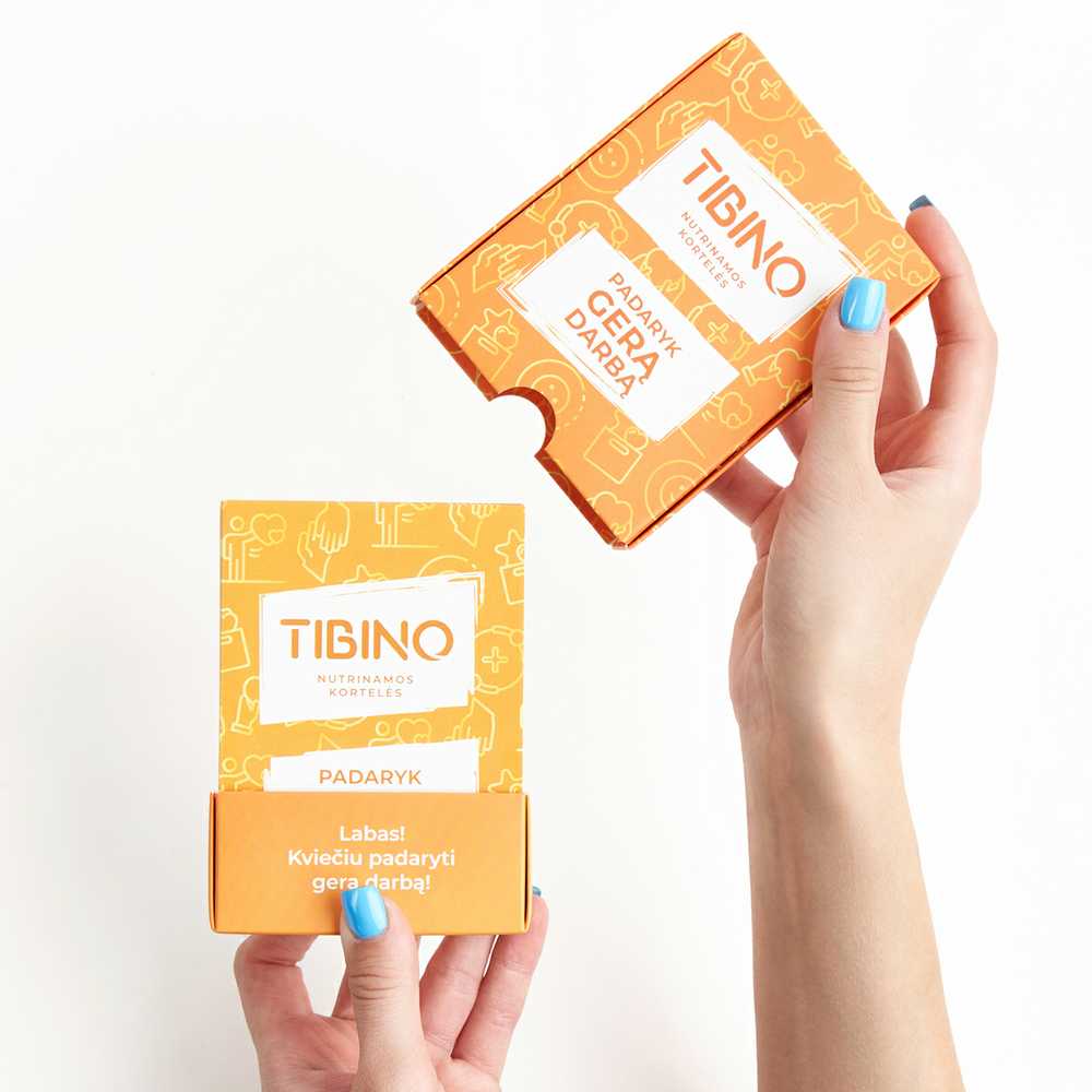 Nutrinamų kortelių rinkinys TIBINO "Padaryk gerą darbą"