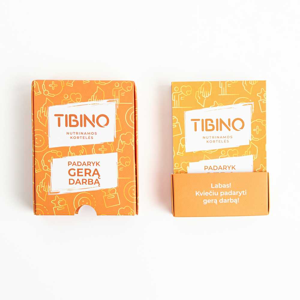 Nutrinamų kortelių rinkinys TIBINO "Padaryk gerą darbą"