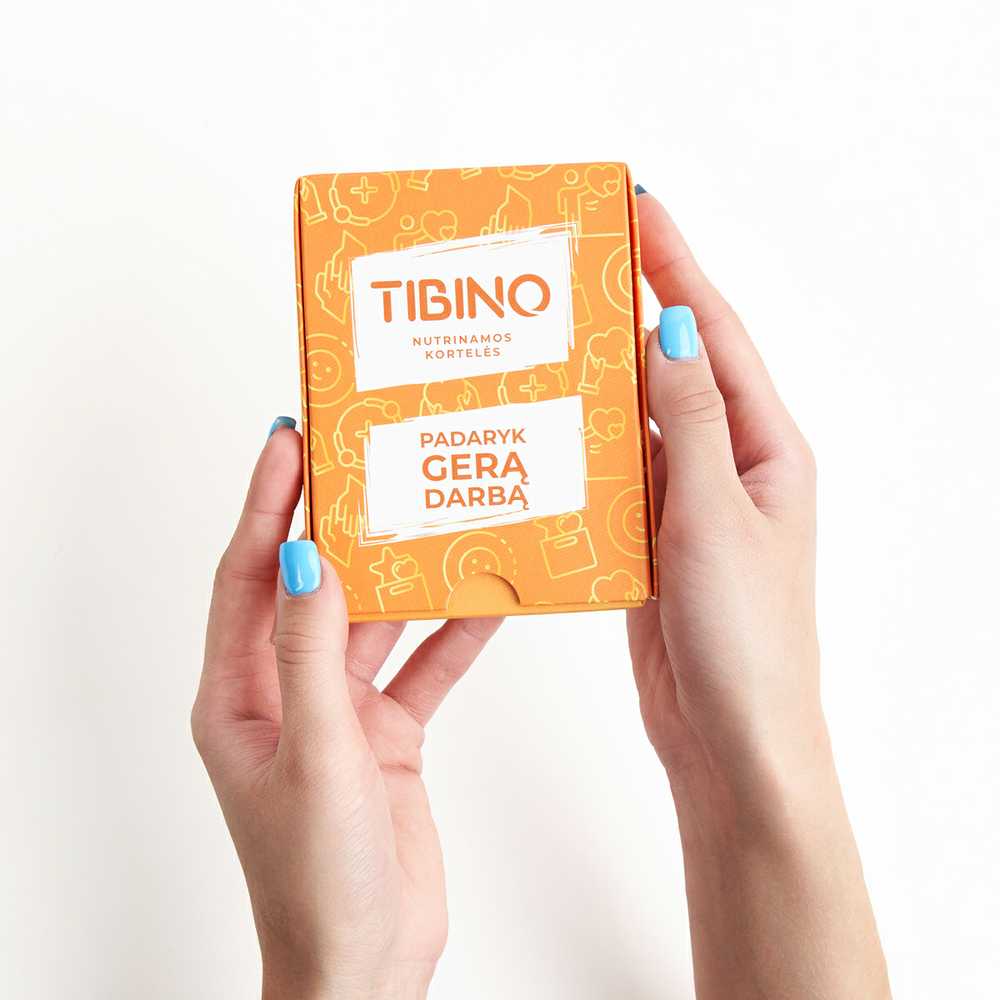 Nutrinamų kortelių rinkinys TIBINO "Padaryk gerą darbą"
