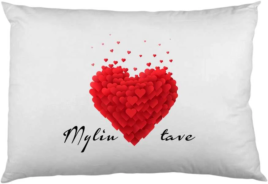 Pagalvės užvalkalas "Myliu Tave"