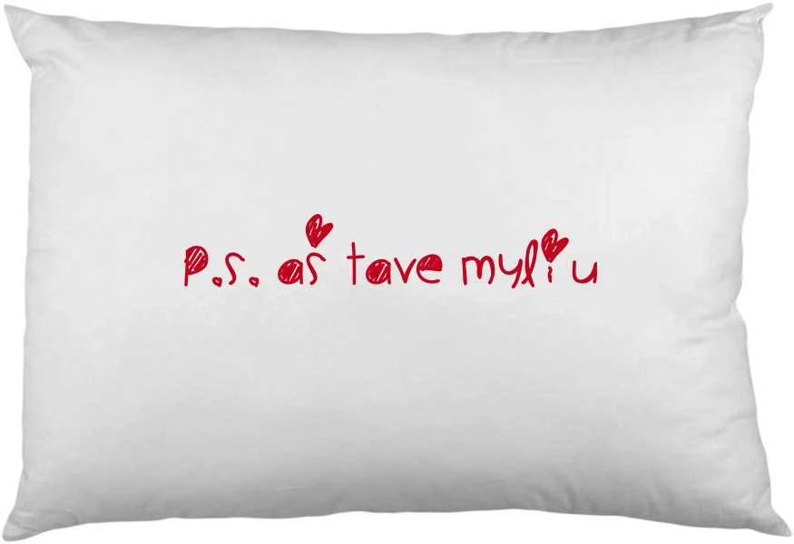 Pagalvės užvalkalas „P.S. Aš tave myliu"