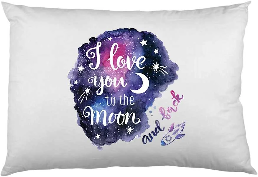 Pagalvės užvalkalas "To the moon and back"