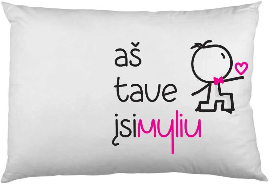 Pagalvių užvalkalų komplektas "Įsimyliu iš naujo"