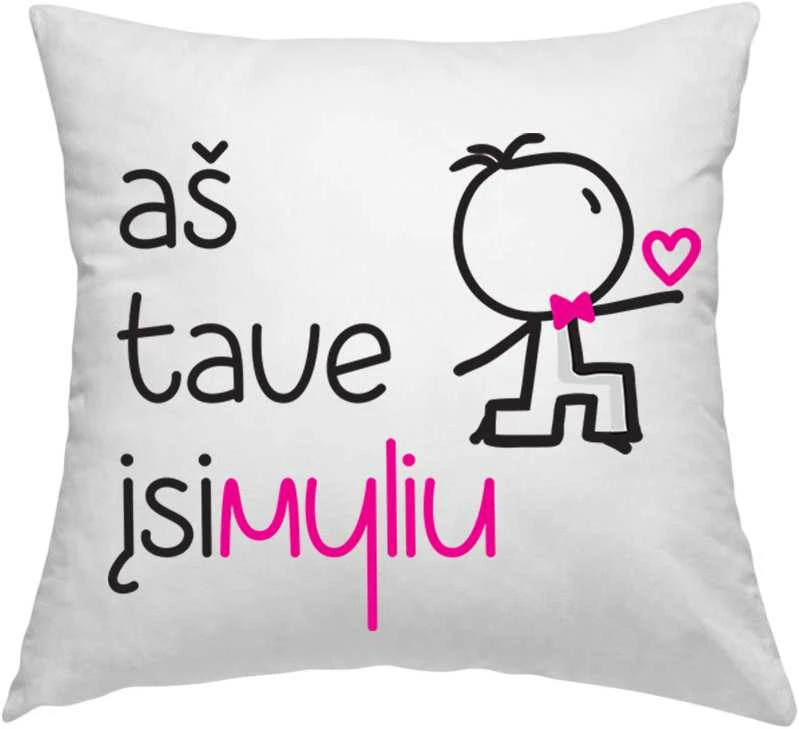 Pagalvių užvalkalų komplektas "Įsimyliu iš naujo"