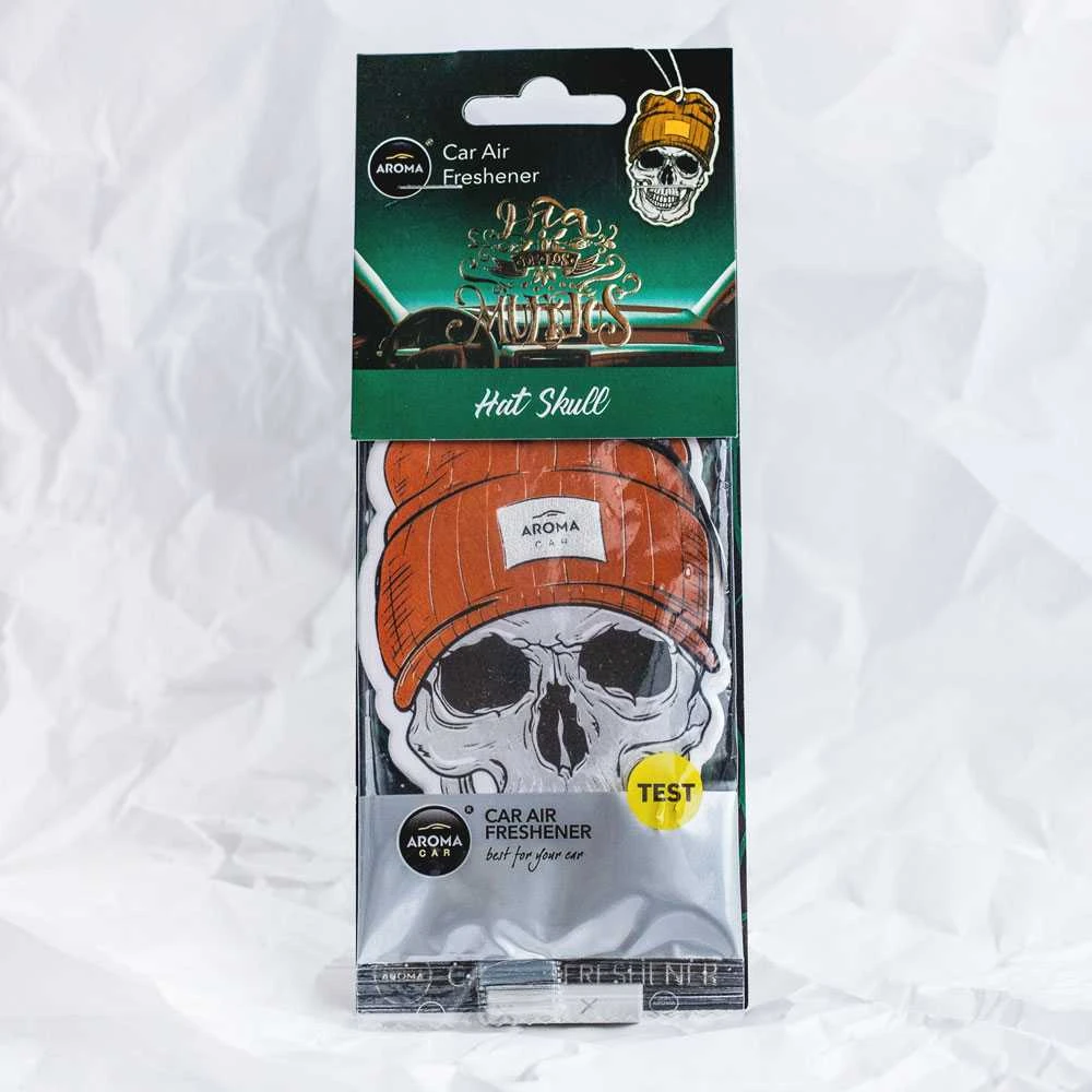 Aroma Car Stilingas oro gaiviklis Aroma Dia De Los Muertos Hat Skull