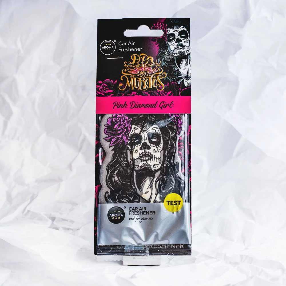 Aroma Car Mėlyna Stilingas oro gaiviklis Aroma Dia De Los Muertos Mėlyna Diamond Girl