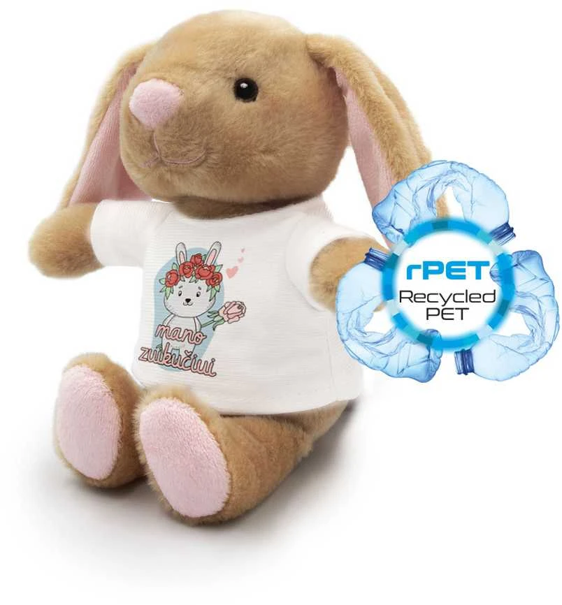 Pliušinis zuikutis "Binky - mano zuikučiui" (18 cm)