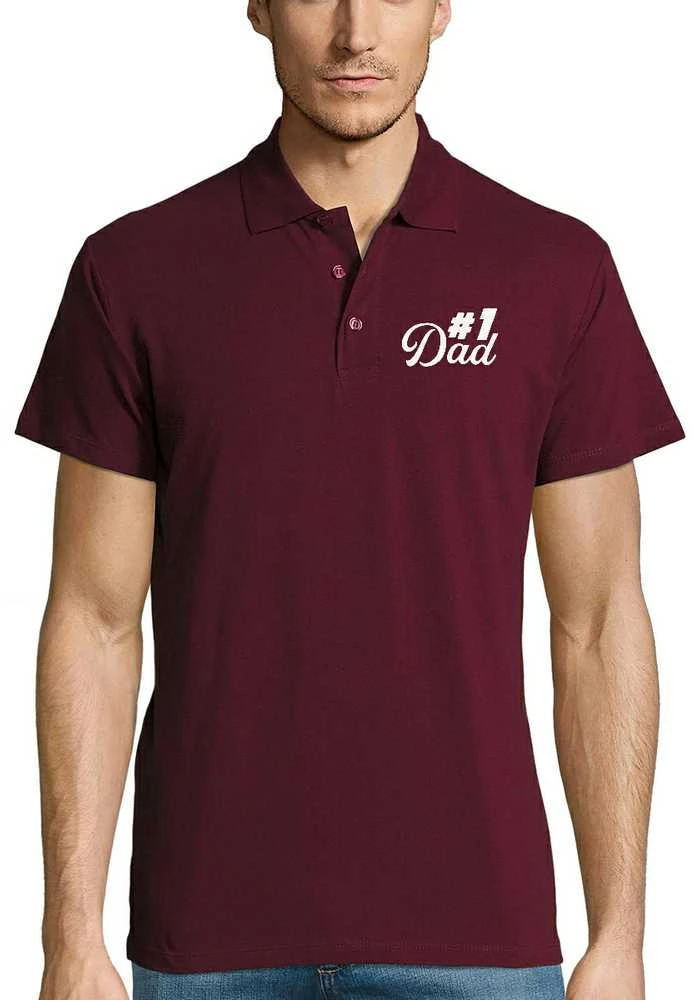 Polo marškinėliai "#1 Dad"