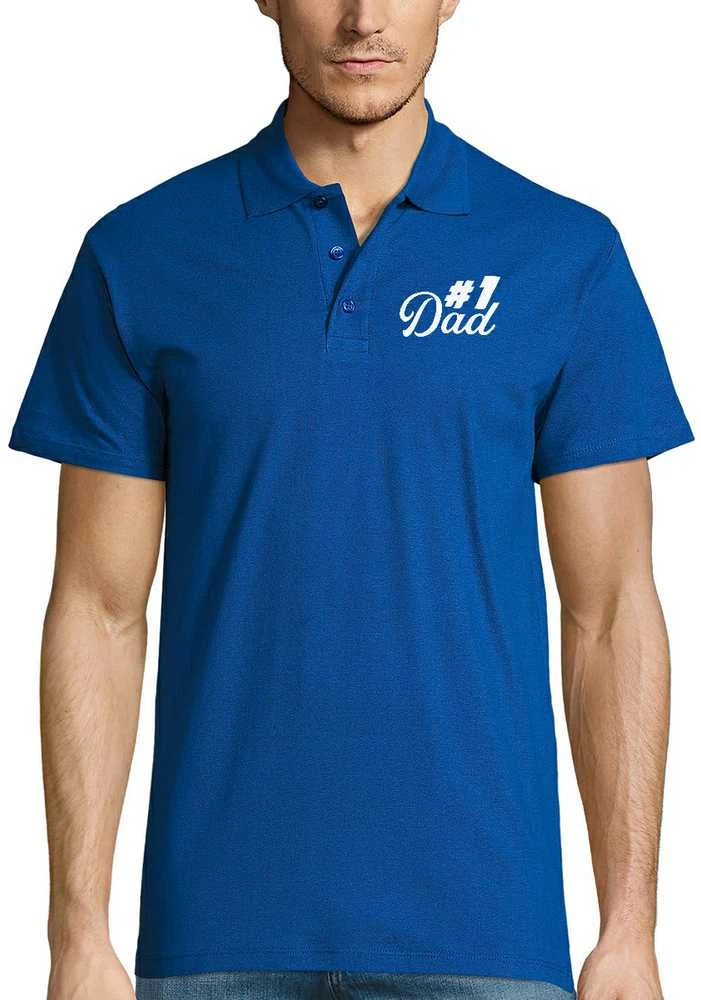 Polo marškinėliai "#1 Dad"