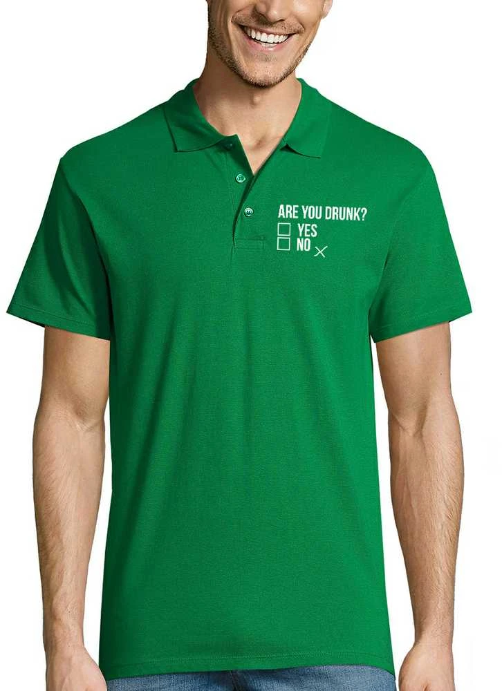 Polo marškinėliai "Are you drunk?"