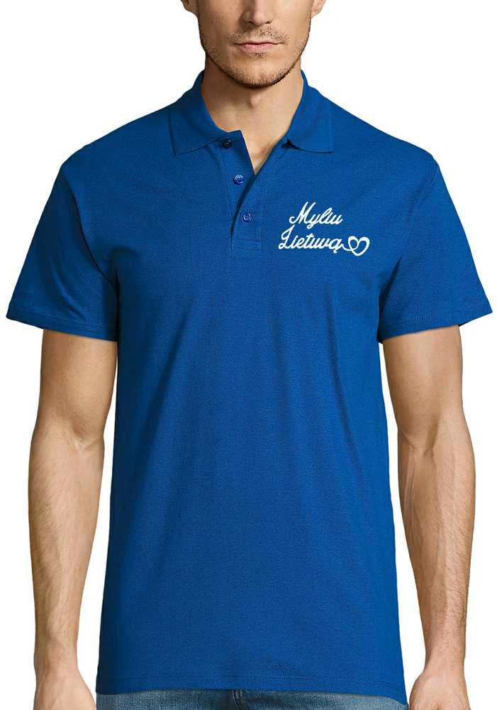 Polo marškinėliai "Mes mylim Lietuvą"