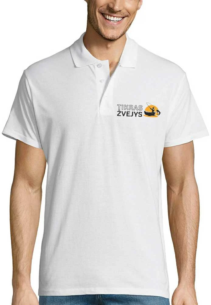 Polo marškinėliai "Tikras žvejys"