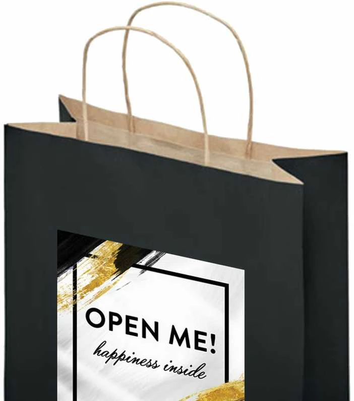 Popierinis dovanų maišelis "Open me"