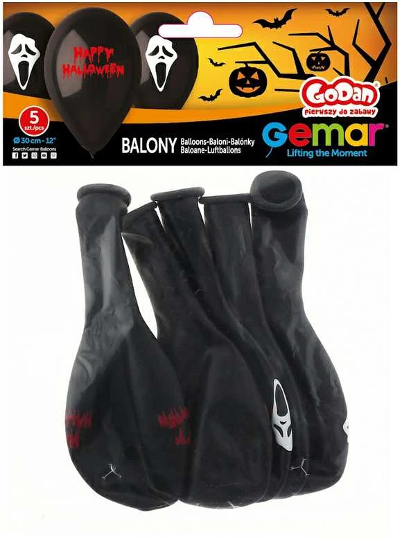 GMR Premium balionai "Scary Halloween" (5vnt)