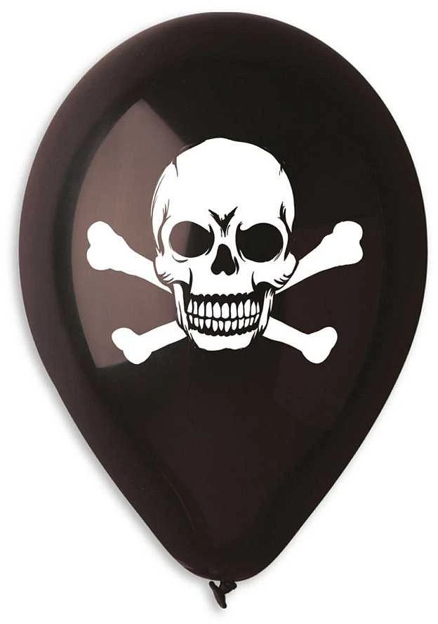 GoDan Premium balionai "Skull" (5vnt)
