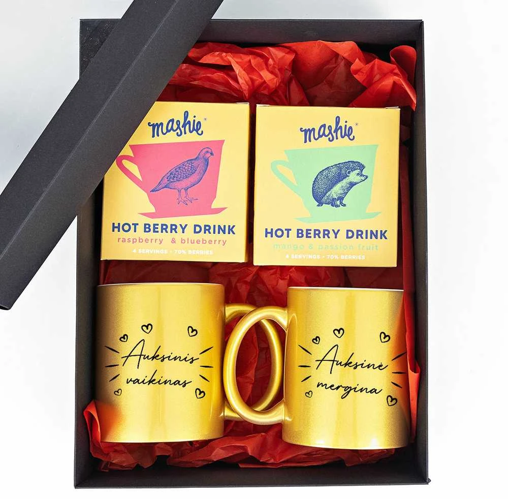 Premium dovanų rinkinys "Auksinė pora"