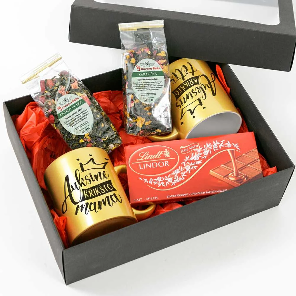 Premium dovanų rinkinys "Auksiniai Krikšto tėvai"