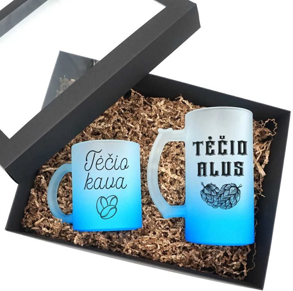 Premium dovanų rinkinys "Tėčio kava ir tėčio alus"