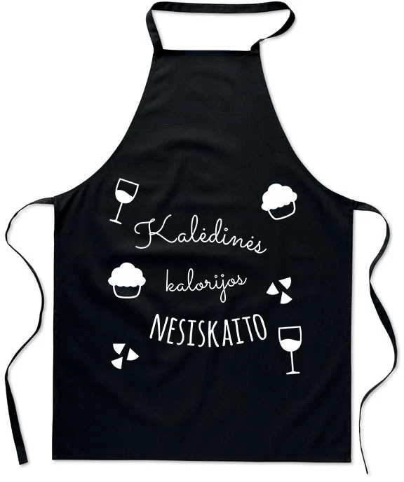 Prijuostė "Kalėdinės kalorijos nesiskaito"