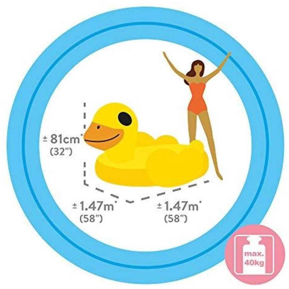 Pripučiamas žaislas INTEX Mega Yellow Duck Island, 147x147x81cm geltonas 57556NP