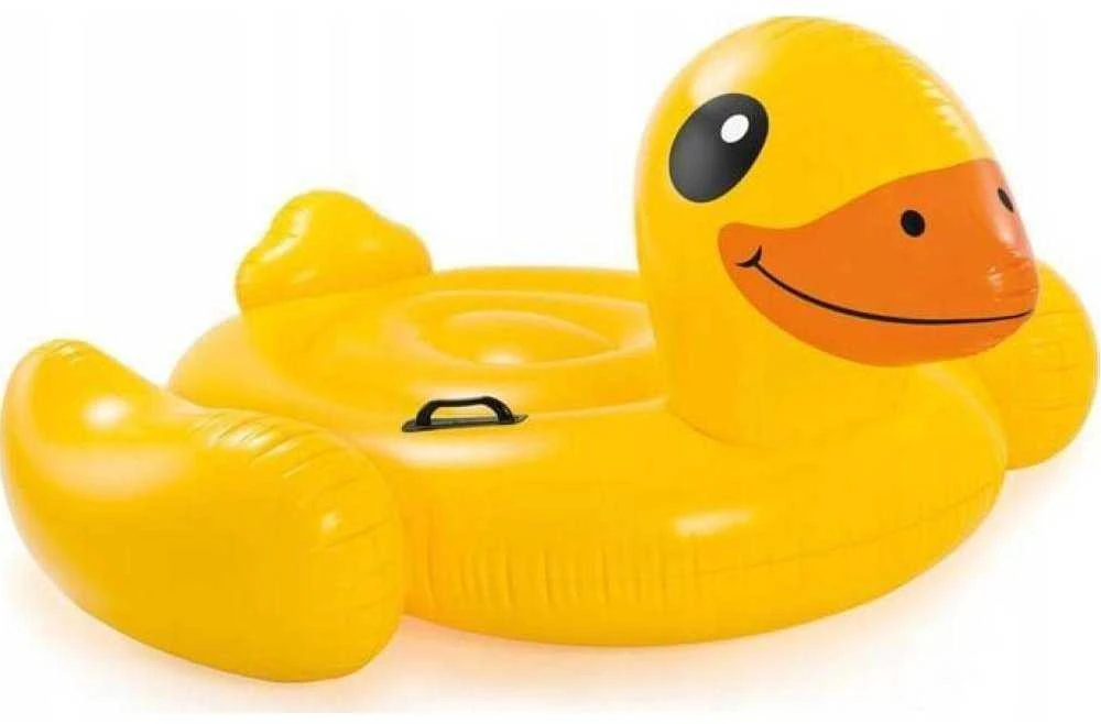 Pripučiamas žaislas INTEX Mega Yellow Duck Island, 147x147x81cm geltonas 57556NP