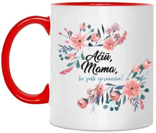 Puodelis "Ačiū mama, tu pati geriausia"
