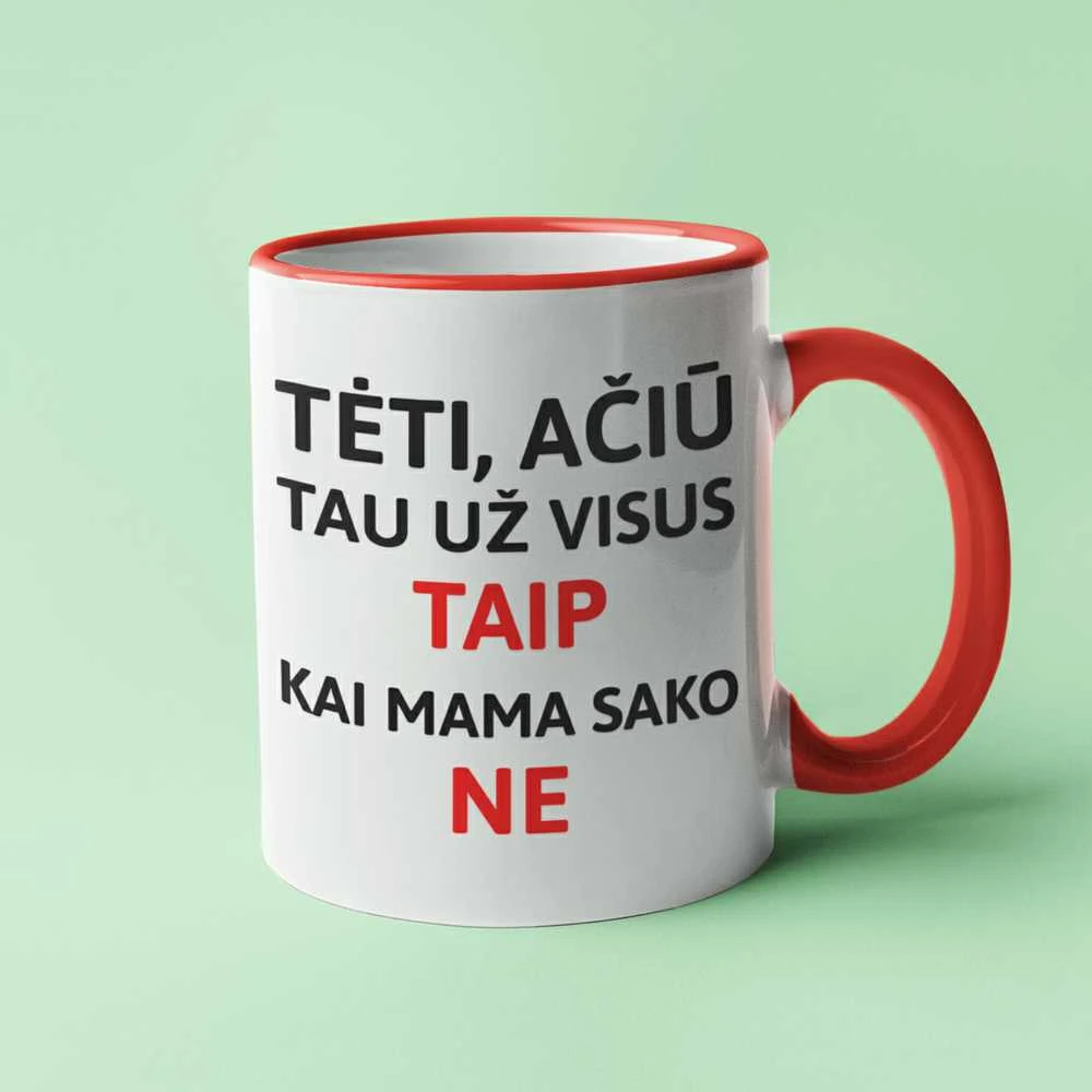 Puodelis "Ačiū, Tėti"