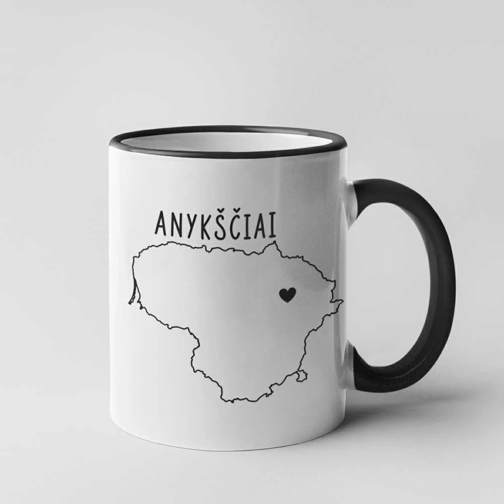 Puodelis "Anykščiai - širdis"