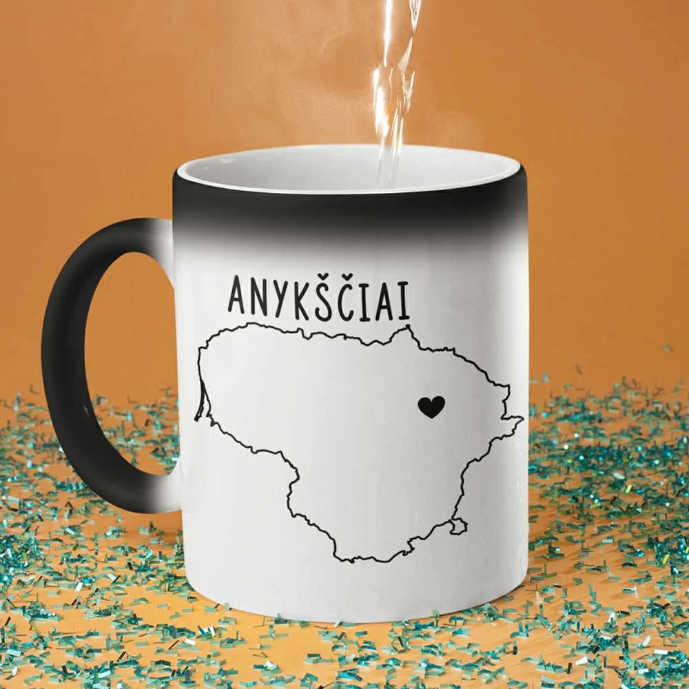 Puodelis "Anykščiai - širdis"