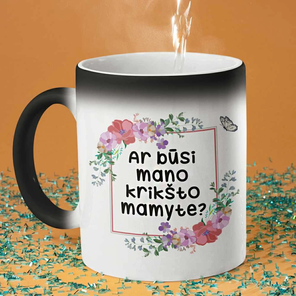Puodelis "Ar būsi mano krikšto mamyte?"