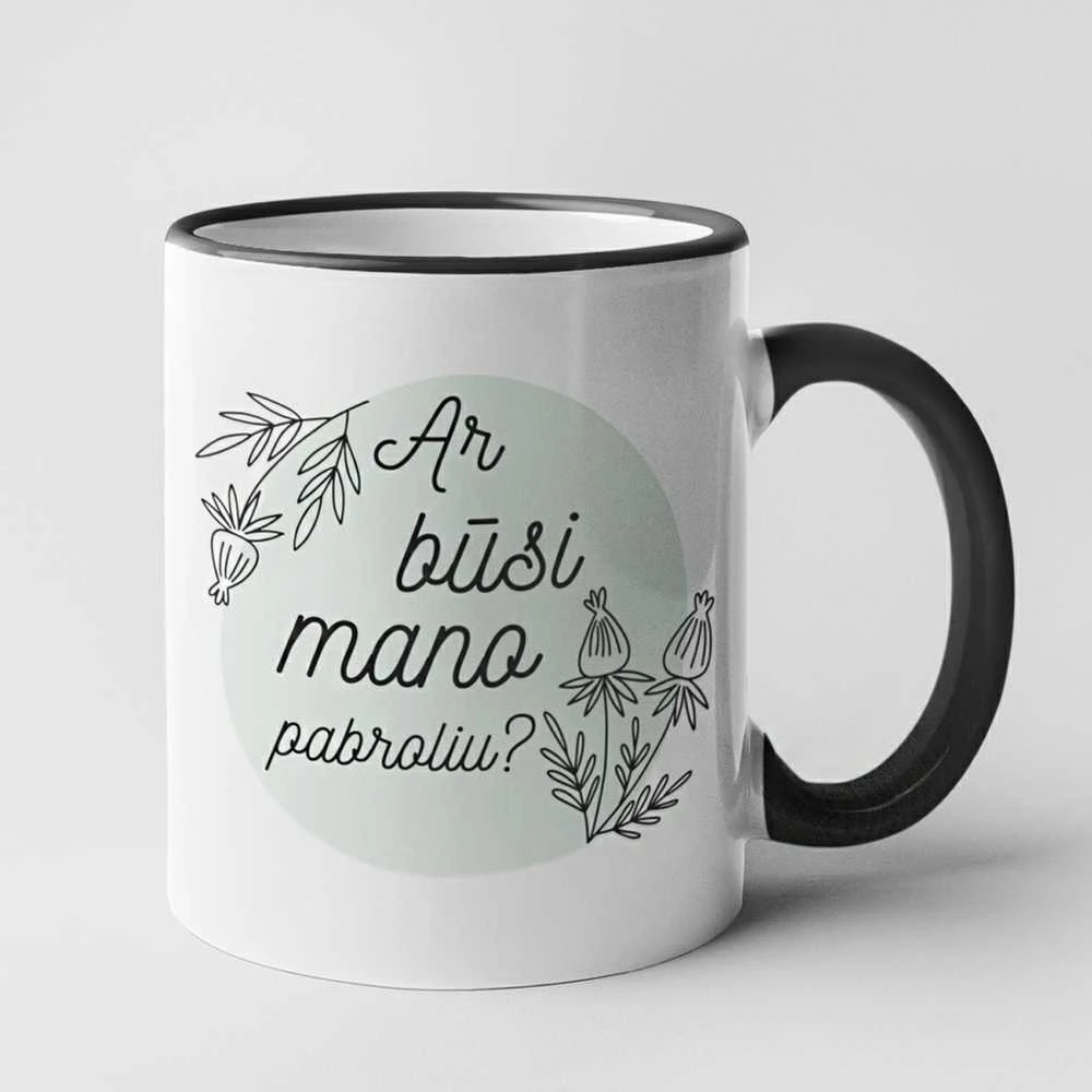 Puodelis "Ar būsi mano pabroliu?"