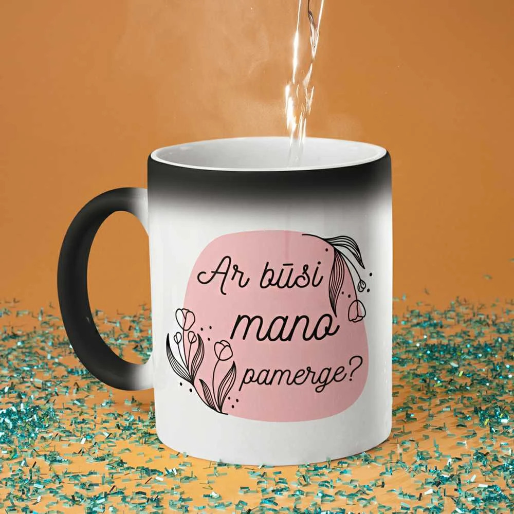 Puodelis "Ar būsi mano pamerge?"