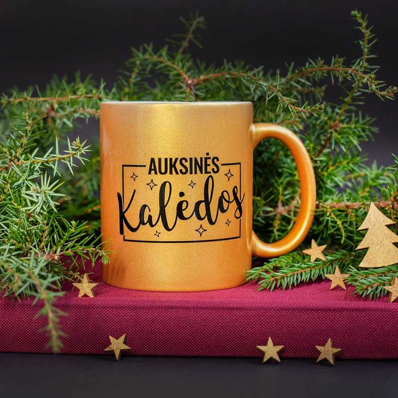 Puodelis "Auksinės Kalėdos"