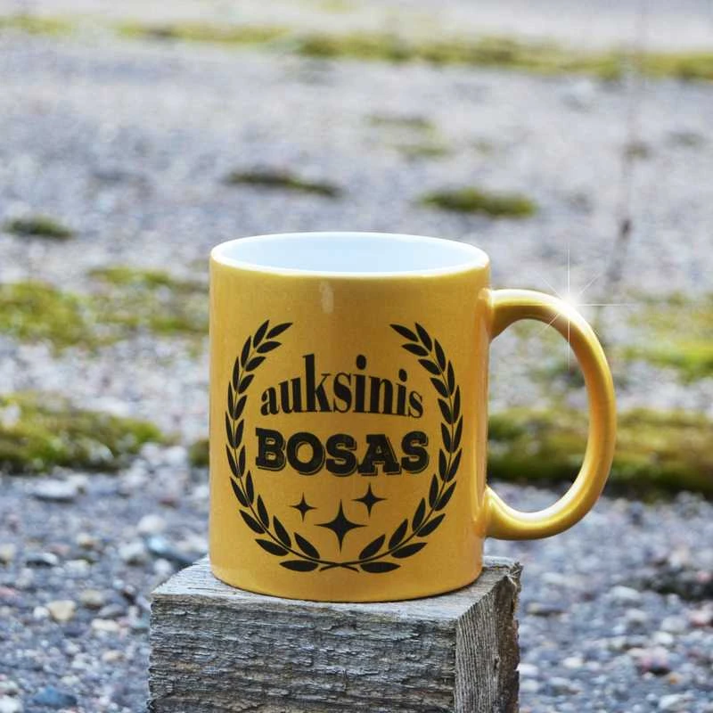 Puodelis "Auksinis bosas"