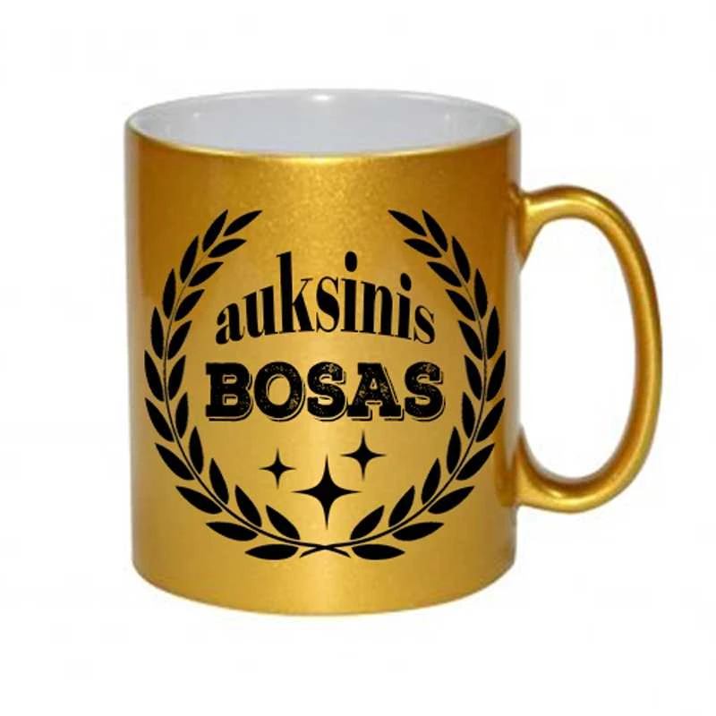 Puodelis "Auksinis bosas"