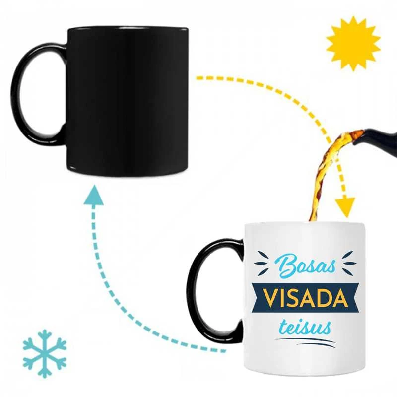 Puodelis "Bosas visada teisus"