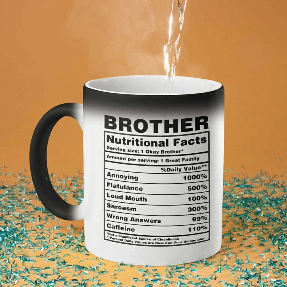 Puodelis "Brother Nutrition Facts"