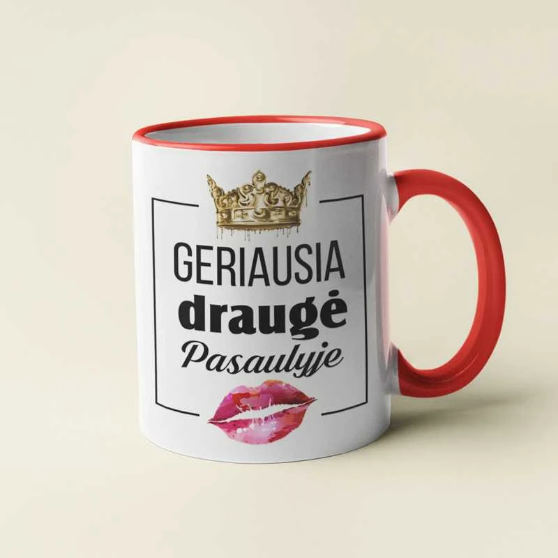 Puodelis "Geriausia draugė pasaulyje"
