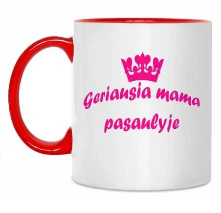 Puodelis "Geriausia mama pasaulyje"