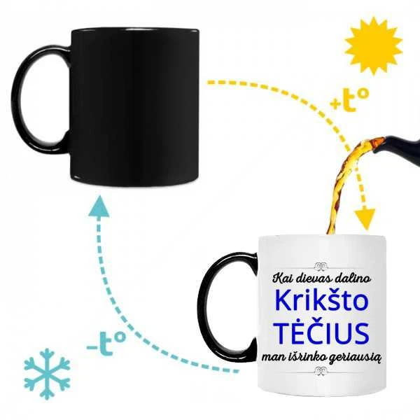 Puodelis "Geriausias Krikšto Tėtis"