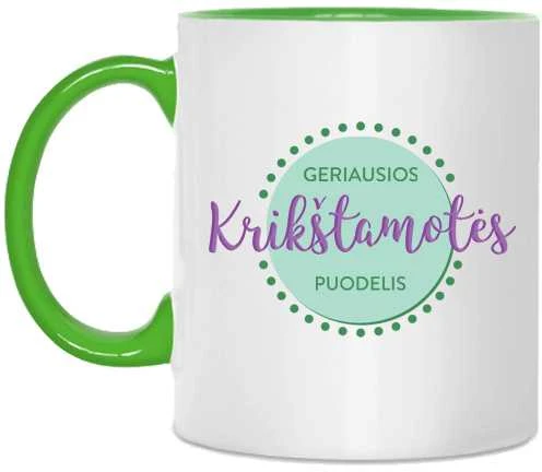 Puodelis "Geriausios krikštamotės puodelis"