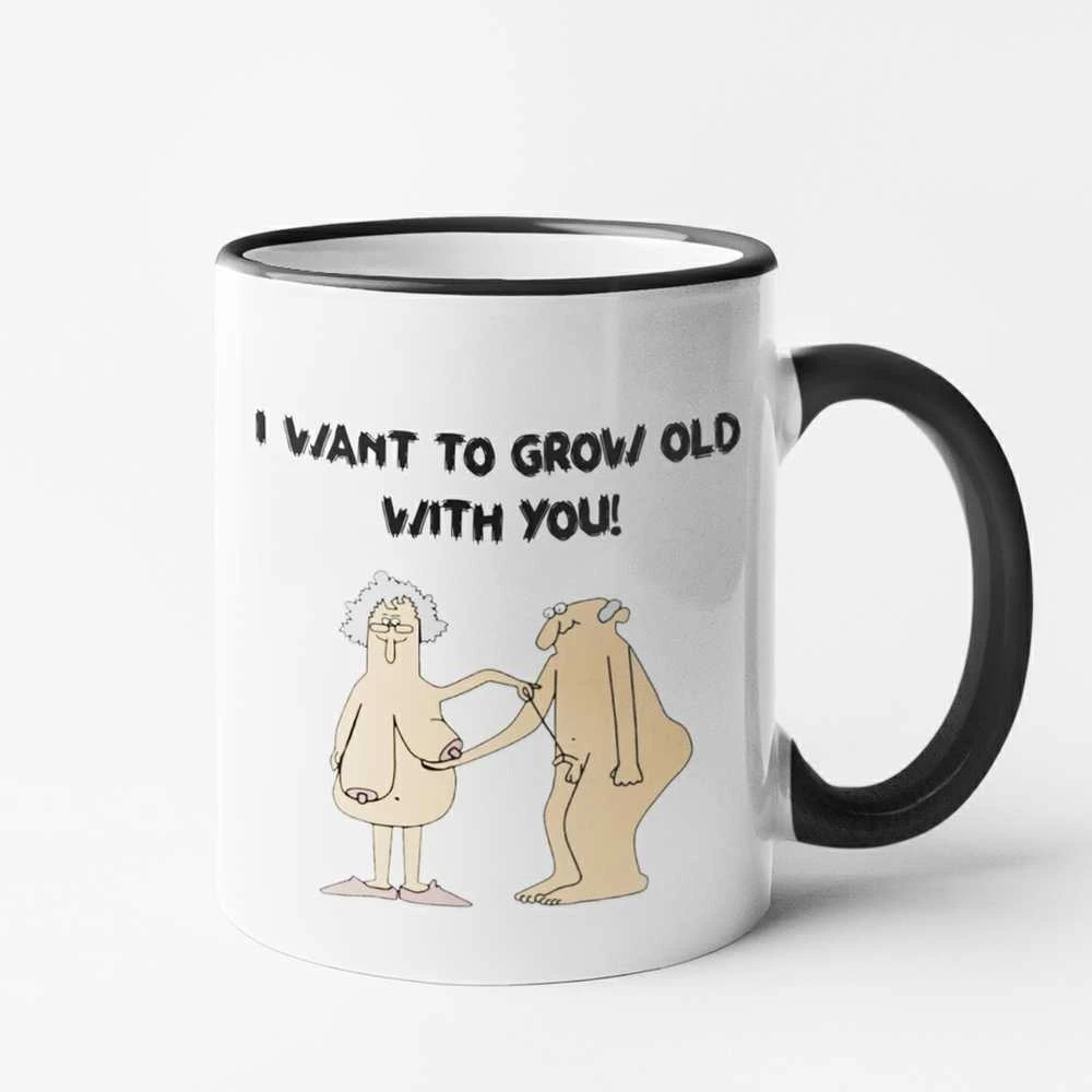 Puodelis "I want to grow old with You"