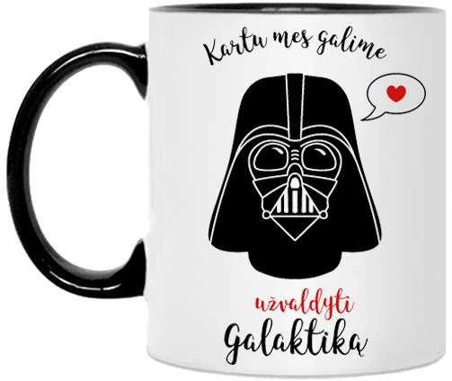 Puodelis "Kartu užvaldysime galaktiką"