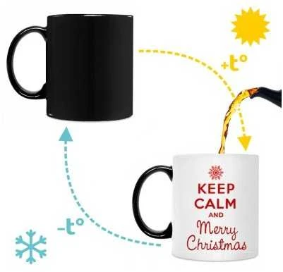 Puodelis "Keep calm Merry Christmas"