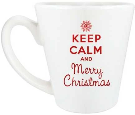Puodelis "Keep calm Merry Christmas"