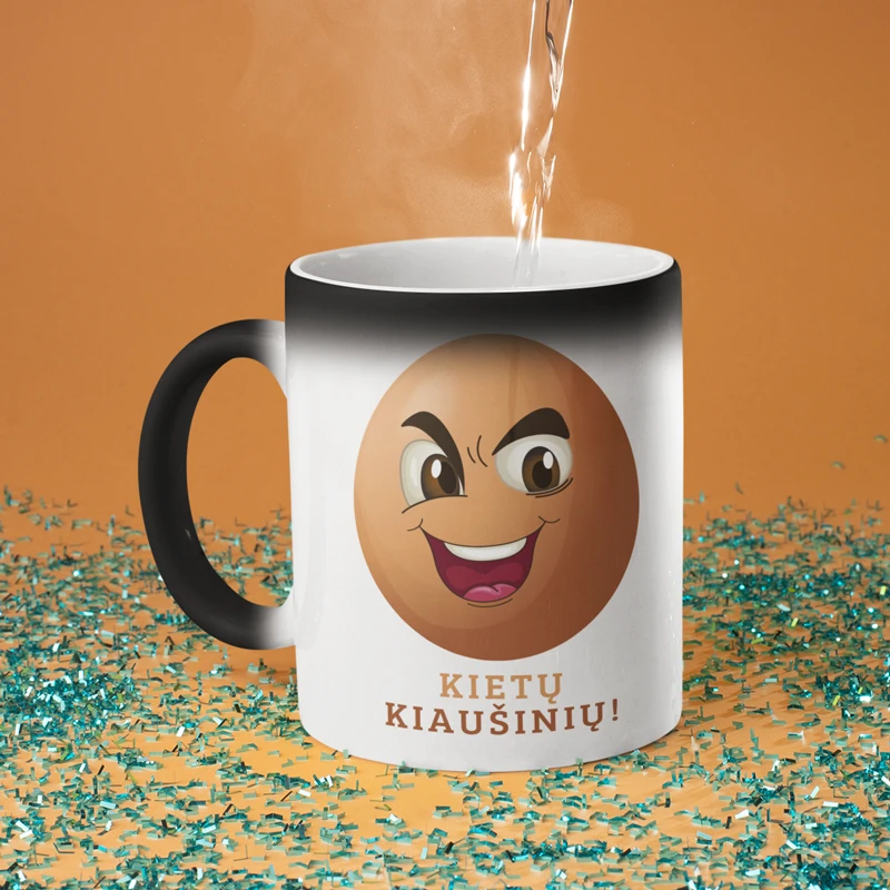 Puodelis "Kietų kiaušinių"