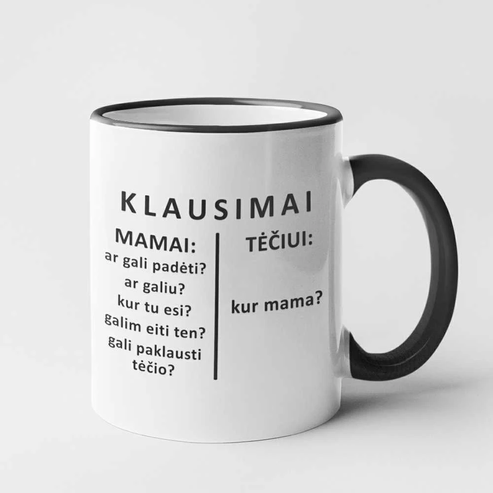 Puodelis "Klausimai tėčiui"