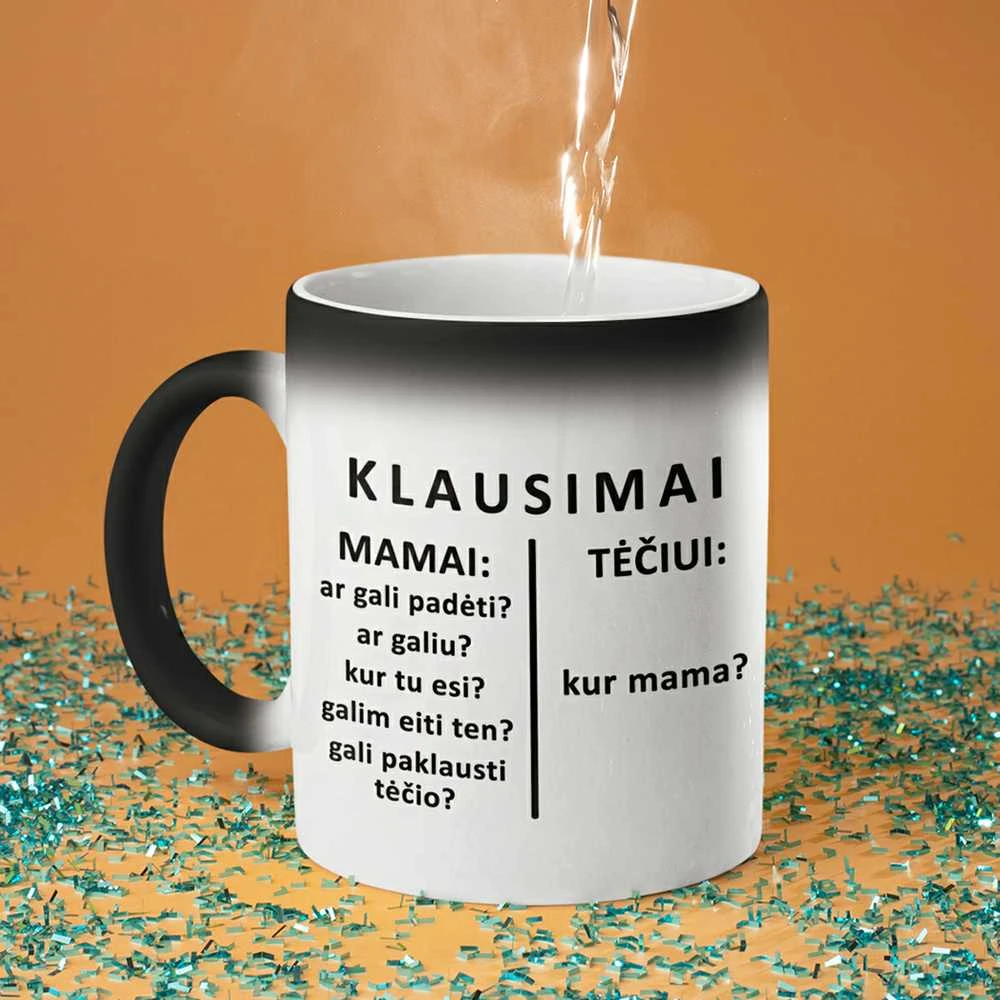 Puodelis "Klausimai tėčiui"