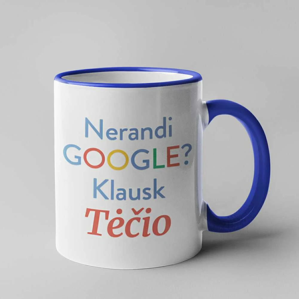 Puodelis "Klausk tėčio"