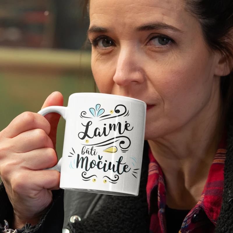 Puodelis "Laimė būti močiute"
